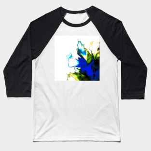 Acrylic Pouring Painting Abstract Art Baseball T-Shirt